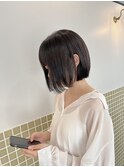 タッセルボブ × ブラウンベージュ