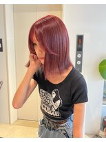 クリアオブヘアー リット(CLEAR of hair LiT) 【ブリーチなし】ピンクレッドカラー