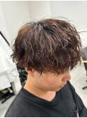 波巻きパーマツイストスパイラルパーマメンズマッシュパーマ