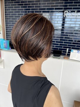 リドル ヘアー 駒生店(Riddle HAIR) ショートボブ×ハイライト