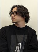 スパイラルパーマダークアッシュニュアンスパーマベリーショート