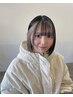 【akari指名】フェイスフレーミングカラー+1stepトリートメント　￥11,000