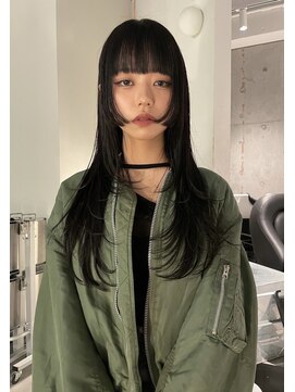 シティ(sity.) 天神　ブリーチカラー　顔まわりレイヤー　レイヤーカット