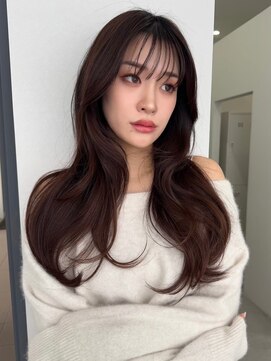 ソヨン 栄店(SOYON) 似合わせカット/ミディアムレイヤーカット/大人ガーリー/くせ毛