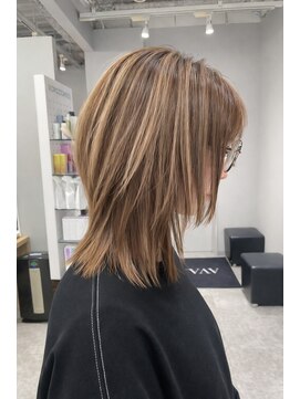 アヴァンス 京橋店(AVANCE) 着物ヘア/ダークアッシュ/ミディアムレイヤーカット/京橋