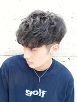 フィフス(fifth)&nbsp;無造作マッシュ クラウドマッシュ パーマ 黒髪 刈り上げ