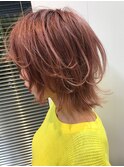【NAiVE hair】ウルフBOBピンク