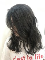 ヘアーアンドメイク ルシア 梅田茶屋町店(hair and make lucia) 暗髪ならこれ！ブルーアッシュ