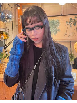 チカシツ(Chikashitsu) wide bang long style