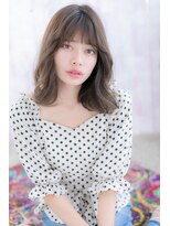ミック ヘアアンドメイク アップ 駒込店(miq Hair&Make up) バレイヤージュ&くせ毛風外ハネカールくびれミディc1