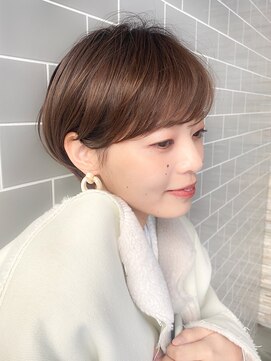 ロビー 表参道(ROBBY) 分け目なしマッシュショート/ショートボブ/30代40代50代