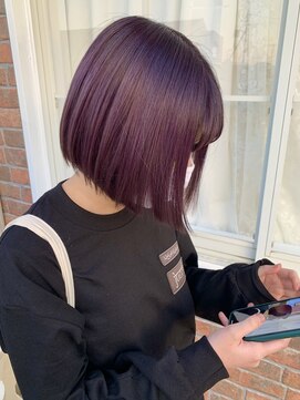 ユラギフロムユイマァル 水島店(YURAGI from YUIMARL) ボブ×バイオレット