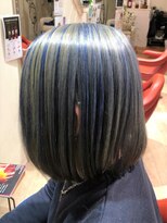 ヘアーサロン ダダ(hair salon DaDa)&nbsp;ブルー×アッシュ×グレージュmix