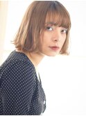 【mute原宿】ぱつっとボブ×プラチナグレージュ
