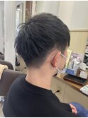 《見附 今町》メンズ 束感刈り上げ 黒髪