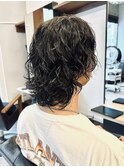 【IRIE HAIR赤坂】スパイラルパーマセンターパート