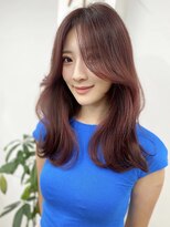 ピープスアンドスー 表参道 渋谷(Peeps&Suu.) 大人綺麗目レイヤーカットボルドーカラーくびれワンホンヘア