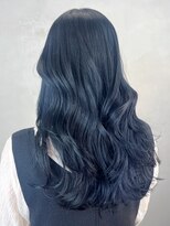 アイティー バイ アルバム 浦和店(IT by ALBUM)&nbsp;ネイビーブルー__ハッシュカットフルバング_ba473181