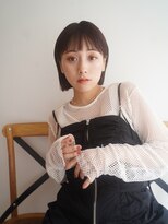 ガーランド (Garland)&nbsp;切りっぱなしボブ/マロンベージュ/前髪/原宿神宮前