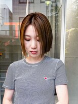 カノエ 山口小郡店(canoe)&nbsp;リーフブラウン/切りっぱなしボブ