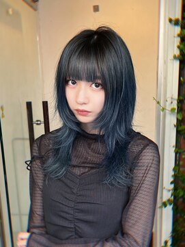 キイ 原宿 表参道(K.e.y) デザインカラー/ウルフ/ブルーカラー