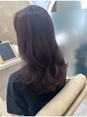 くすみピンクカラー レイヤーカット【梅田】