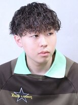 プルーブトウキョウ 渋谷(PROVE TOKYO)&nbsp;波巻きスパイラルパーマラウンドマッシュ刈り上げメンズ