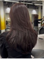 シティ(CITY)&nbsp;ロングレイヤー　韓国ヘア　ワンカールスタイル