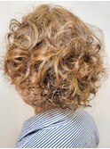 ソフトカーリー×クリープパーマ×ヘアマニキュア
