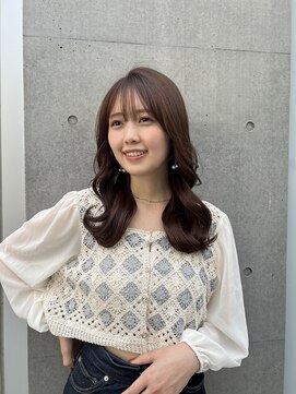 ラボヌールヘアーノーブル 新越谷店(La Bonheur hair noble) デザインカラーレイヤーカットウェットヘア夏のヘアアレンジ