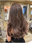 オリーブベージュハイライト