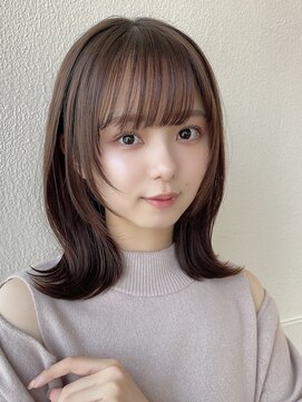 エイミーバイアフロートザガーデン 浦和店(amie by afloat the garden) 大人かわいい外ハネシャギーレイヤー【浦和】