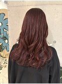 ブリーチなしダブルカラー　紫ピンクヘアー