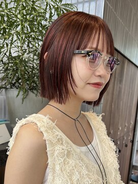 ノード(NODE) 栄カットカラー透明感ナチュラルレイヤーボブ