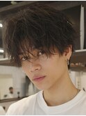メンズ波巻きシャドウパーマ渋谷原宿