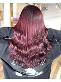 ワインレッド ピンクブラウン 艶髪 チョコレートブラウン 柏