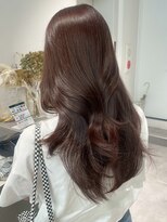 トリッカ シブヤ(TRICCA SHIBUYA)&nbsp;ピンクブラウン/暖色カラー/艶髪/髪質改善/巻き髪/垢抜け/ロング