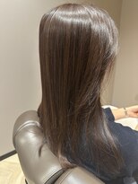 クラッシー(CLASSY) 白髪ぼかしカラーオレンジブラウンツヤツヤロングヘア