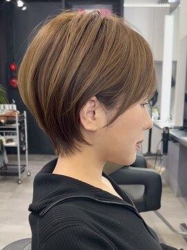 ブレス ヘアデザイン(BLESS hair design) 東静岡ショートボブくびれショートイルミナカラー顔周りレイヤー