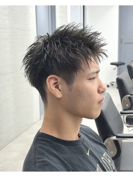 ゴート(GOATO) アップバングショート 刈り上げ 短髪 鹿児島メンズメンズ