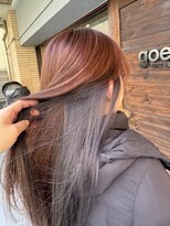 ゴエン(goen hair lounge)&nbsp;仕事でカラーを楽しめなくもできるインナーカラー