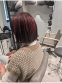 ピンクアンブレラカラーボブ