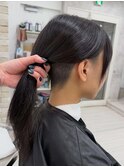ツーブロックロング刈り上げ女子ボーイッシュジェンダーレス原宿