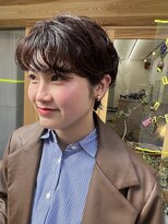 ラプト(rapt)&nbsp;くせ毛を活かしたオレンジブラウンマッシュショート
