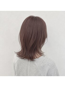 アンリエラ(Unliera) レイヤーカット/伸ばしかけ/透明感ピンク/松山美容室