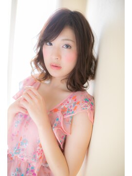 モッズ ヘア 福岡姪浜店(mod's hair) ぐっと可愛らしさＵＰ！な‥ふわミディb