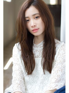 マリアバイアフロート(Maria by AFLOAT) くせ毛風な大人かわいいロング グレージュ無造作ロング