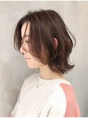 ソフトウルフボブハイライト_外ハネボブネオウルフ_ba257853
