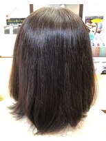 ヘアーメイク クーラ 行橋店(Hair make CURA) ツヤ感ストレート30代40代大人ボブ