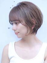 ジーニー 横浜(giinii) giinii_渋谷_シースルーショート_前髪_ラテベージュ